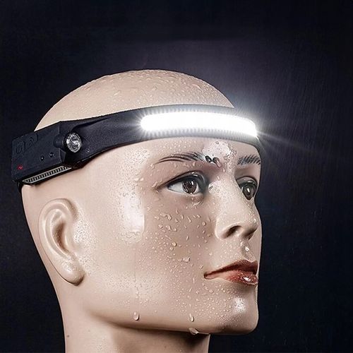 MOCNA LATARKA CZOŁOWA LED REFLEKTOR NA GŁOWĘ COB CZOŁÓWKA na Arena.pl