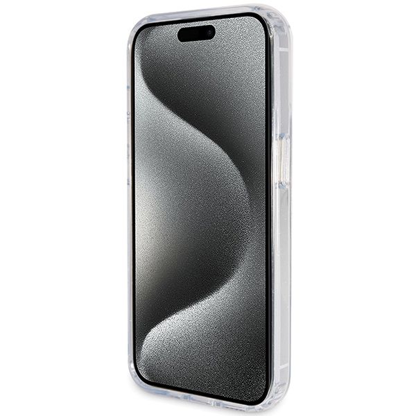 Etui Guess do iPhone 15 Pro, Przezroczysty, MagSafe zdjęcie 5