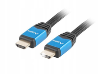 Kabel HDMI 2.0 Lanberg CA-HDMI-20CU-0010-BL 1m