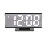 Zegar LED budzik elektroniczny z termometrem lustro
