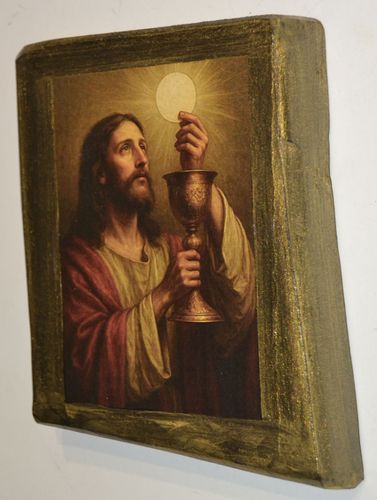 Ikona Jezus z Hostią mała na Arena.pl