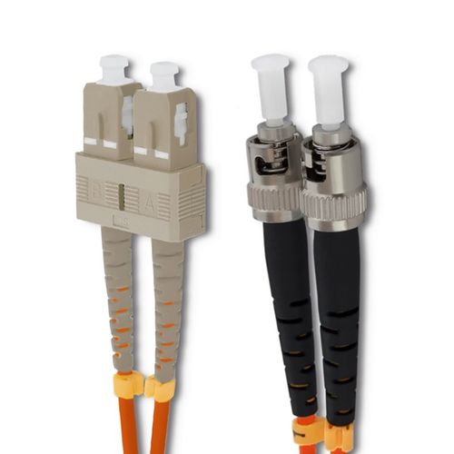 Qoltec Patchcord światłowodowy SC/UPC - ST/UPC | Multimode | 50/125 | OM2 | Duplex | 1m na Arena.pl