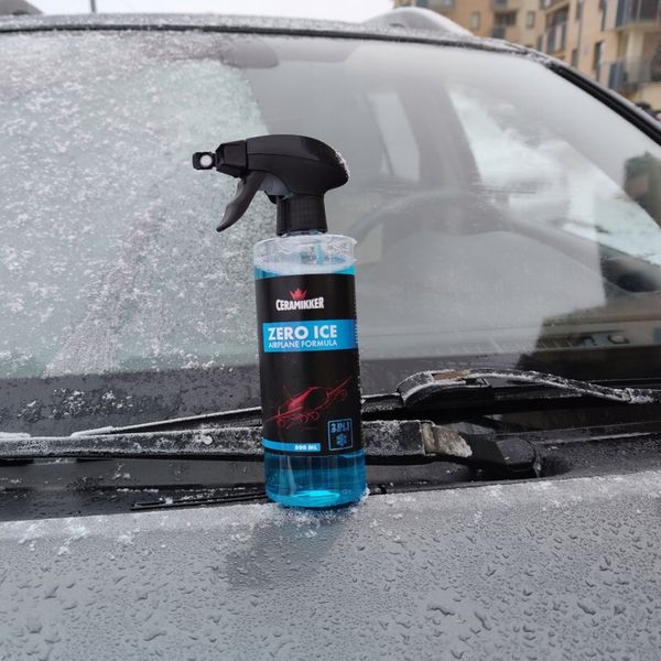 MOCNY Odmrażacz do Szyb Samochodowych Spray ZERO ICE Płyn do zdjęcie 3