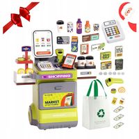 SUPERMARKET WÓZEK INTERAKTYWNY SKLEP DŹWIĘK ŚWIATŁO AKCESORIA PREZENT