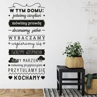 Naklejka W Tym Domu N063 XL