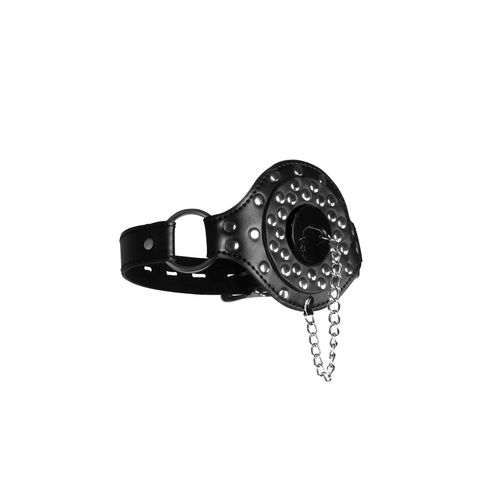 Open Mouth Gag with Plug Stopper - Black na Arena.pl