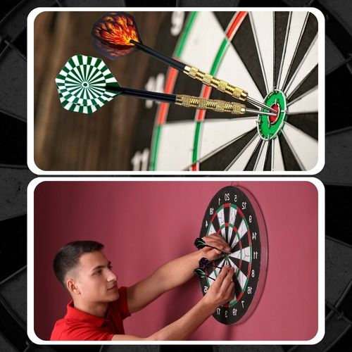 ZESTAW 12 RZUTEK DO DARTA 100 GROTÓW + 42 PIÓRKA RZUTKI DART GRA PALETKI na Arena.pl