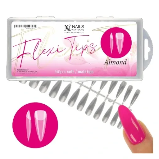 Nails Company Formy Flexi Tips - Almond 240 szt zdjęcie 1