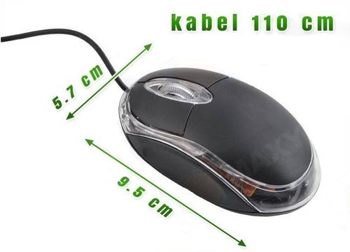 Mysz optyczna przewodowa USB myszka PC komp Basic na Arena.pl