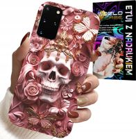 ETUI DO SAMSUNG GALAXY S20 PLUS - KOBIECE, MODNE WZORY, CZASZKA W RÓŻE