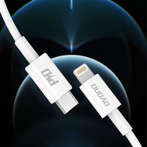 kabel przewód l6x usb-c - iphone lightning pd 20w 1m - biały na Arena.pl