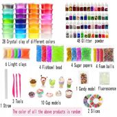 Slime zestaw do robienia glutów dla dzieci masa sensoryczna ogromny zestaw