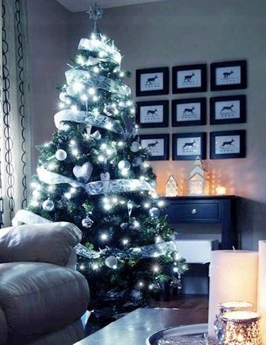 LAMPKI ŚWIĄTECZNE CHOINKOWE NA CHOINKĘ Zewnętrzne Wewnętrzne 500 LED ZIMNE na Arena.pl