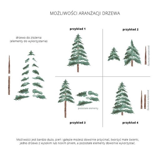Naklejki Choinki / Świerki 2szt. DK313 na Arena.pl