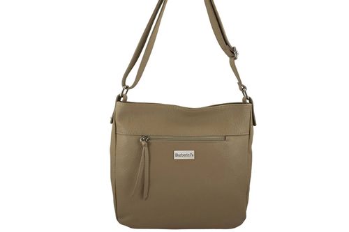 Torebka codzienna skórzana damska - Beżowa na Arena.pl