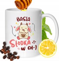 Kubek Dla Basi Koleżanki Przyjaciółki Żony Prezent Z Nadrukiem Biały 330Ml