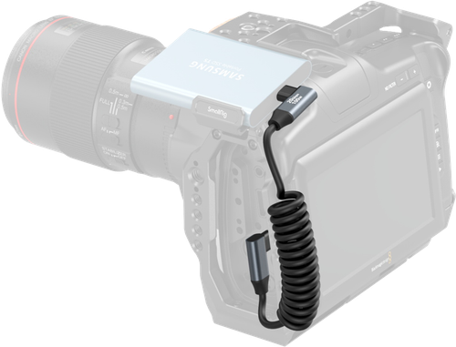 SmallRig 4792 USB-C prosty do USB-C kątowy spiralny kabel danych na Arena.pl