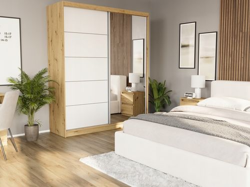 Szafa przesuwna Luna I 183 cm z lustrem na Arena.pl