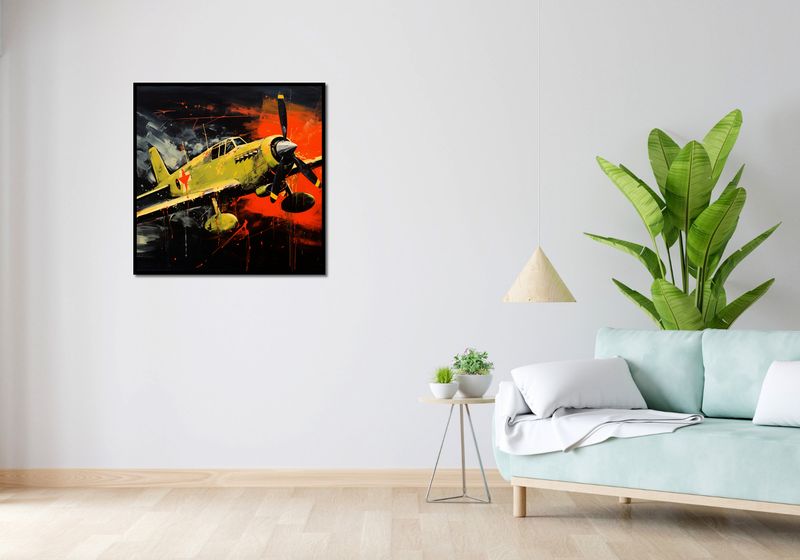 Plakat 80x80cm Barwny Przelot zdjęcie 4