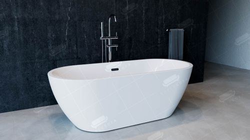 wanna wolnostojaca śniezno biała 1500x75klik klak na Arena.pl