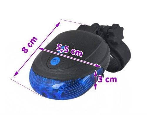 LAMPKA ROWEROWA LED + LASER na Arena.pl