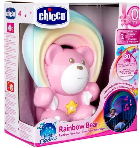 Miś z projektorem rainbow różowy na Arena.pl