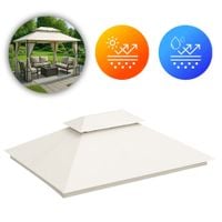 Dach do pawilonu ogrodowego 3x4 m wodoodporne poszycie wentylacyja beżowy