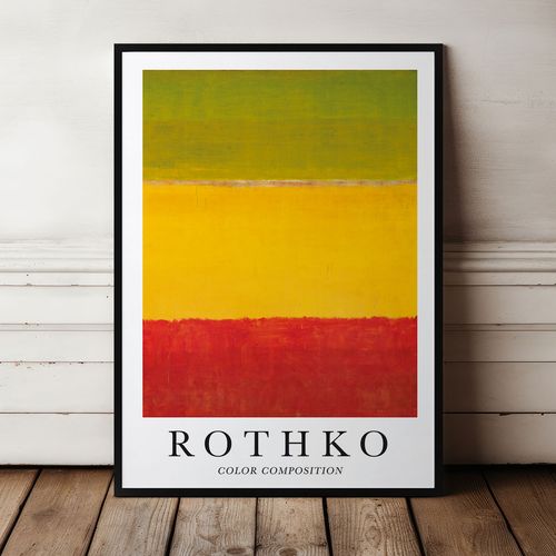 Plakat Mark Rothko obrazy 21x30 cm w czarnej ramie na Arena.pl