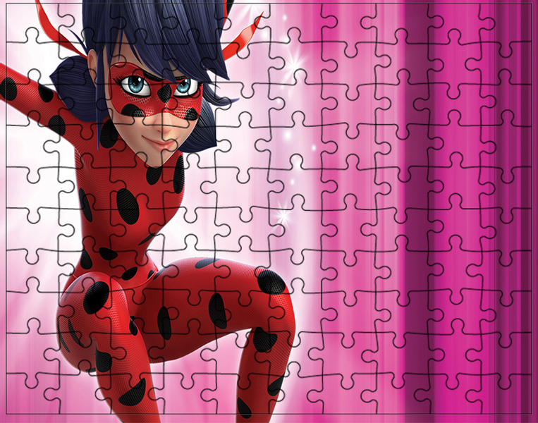 Puzzle Biedronka i Czarny Kot zdjęcie 1