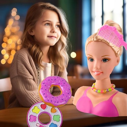 LALKA GŁÓWKA głowa lalki do czesania układania fryzur i malowania makijażu na Arena.pl