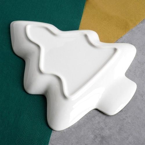 Talerz Świąteczny Deserowy na Przekąski Na Boże Narodzenie Choinka 20 cm na Arena.pl