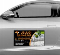 MAGNES NA SAMOCHÓD AUTO MAGNETYCZNA REKLAMA 60X30 usługi brukarskie