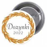 Przypinki buttony DOŻYNKI 2022 znaczki z grafiką