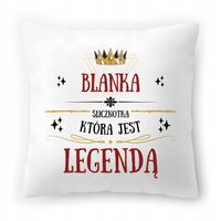 Poduszka Dla Blanki Na Urodziny Na Prezent Z Nadrukiem Ze Zdjęciem