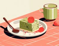 Plakat 65x50cm Deser Matcha