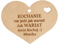 DZIEŃ CHŁOPAKA Zawieszka do auta samochodu z grawerem serce PREZENT