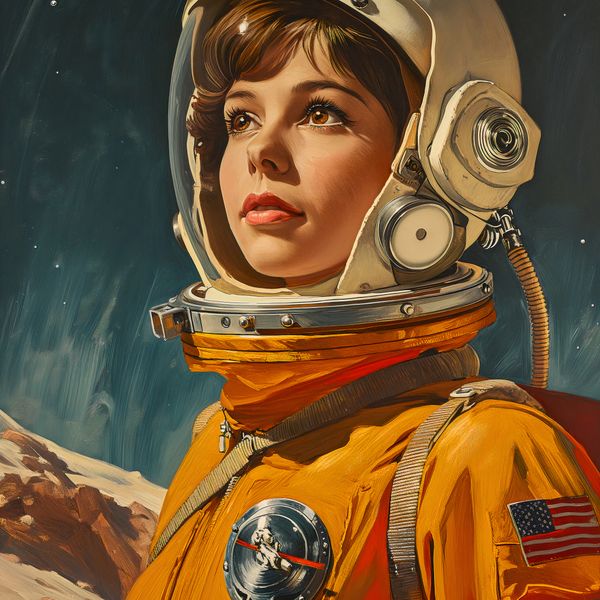 Plakat 80x80cm Pionierka Kosmosu zdjęcie 1