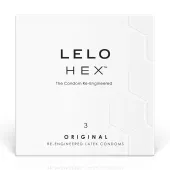 lelo hex original 3 szt. - precyzyjne prezerwatywy hexagonalne, 54 mm