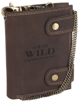 Męski skórzany portfel z łańcuchem od Always Wild
