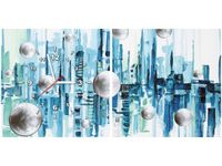 40 80CM ZEGAR 2 ELEM MIASTO ZE SNU ŚCIENNY