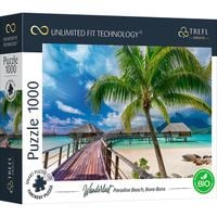 Puzzle 1000 elementów BORA-BORA PARADISE BEACH TREFL Puzzle plaża słońce