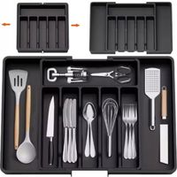 ROZSUWANY WKŁAD DO SZUFLADY ORGANIZER NA SZTUĆCE NARZĘDZIA REGULOWANY MOCNY