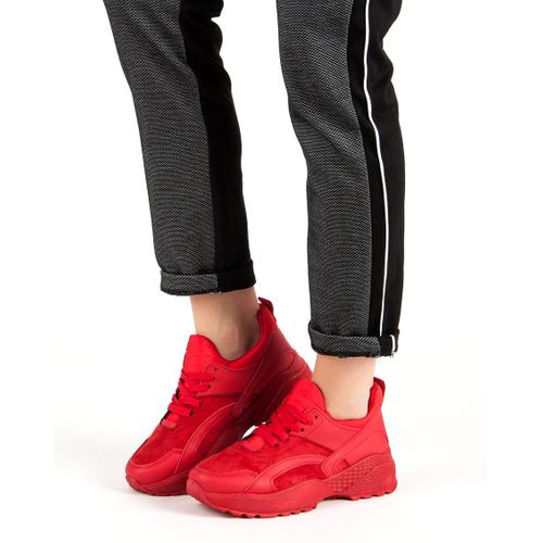 Czerwone Sneakersy Na Platformie r.39 na Arena.pl