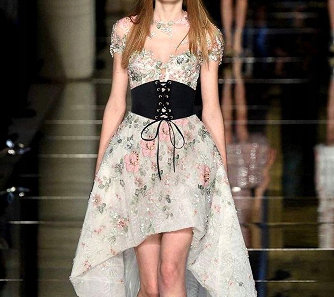 Czarny Gorset Pasek Szeroki Pas Gumowy Sznurowany zdjęcie 9