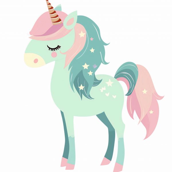 Plakat 100x100cm Jednorożec Marzeń zdjęcie 1