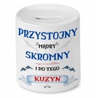 Skarbonka Dla Kuzyna Na Urodziny Prezent Z Nadrukiem Ze Zdjęciem