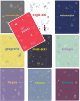Komplet zeszytów tematycznych ze ściągą Zestaw 10 szt. zeszyt przedmiotowy