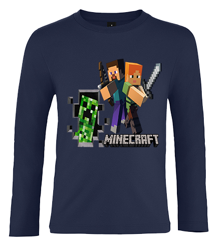 Koszulka z dł.rękaw. Minecraft zdjęcie 1