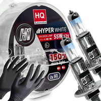 Żarówki H1 HQ Automotive +150% Więcej Światła Hyper White 55W 12V Białe