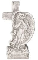 FIGURKA Z KAMIENIA NA GRÓB ANIOŁ Z KAMIENIA OZDOBA NA GRÓB